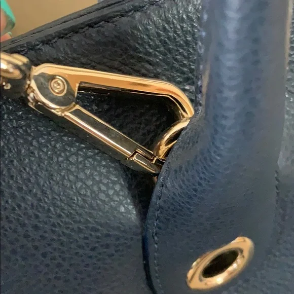 Brand New Jimmy Choo Riley Navy Leather Tote - Picture 3 of 11